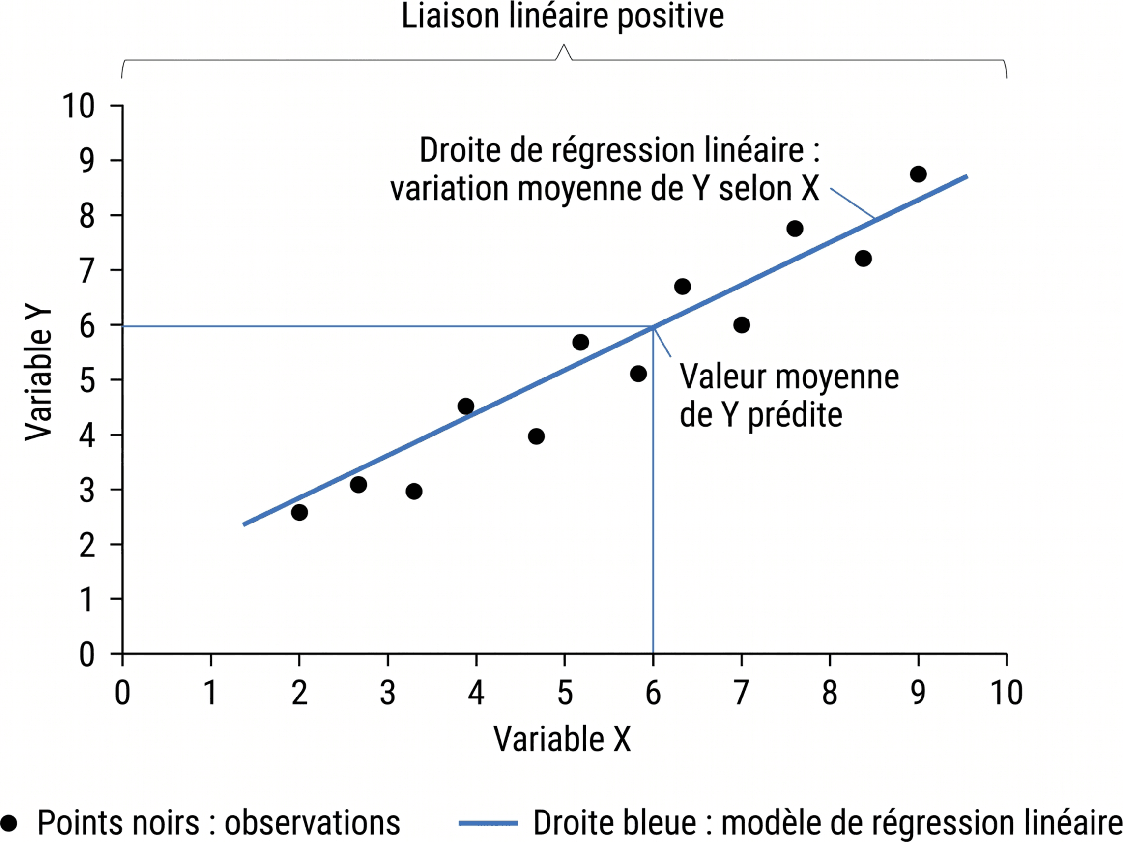 Nuage de points, corrélation et droite de régression